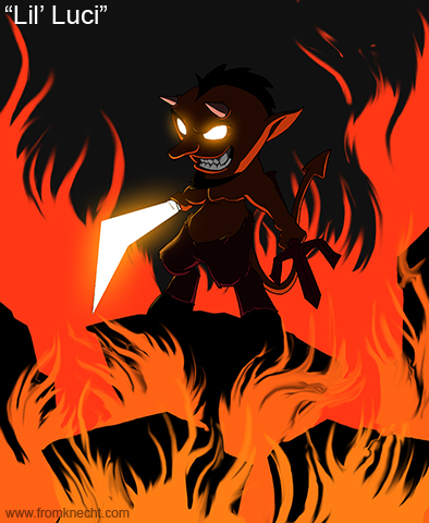 Lil' Luci is way less intense in the game